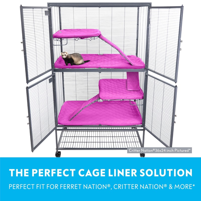 Paw Inspired Fitted Fleece Liners for Ferret Nation, Critter Nation