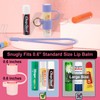 Desing Wish 2 PCS Silicone Lip Balm Holder with Cap