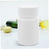 Ciieeo 20pcs Plastic Capsule Bottles with Screw Caps Portable Sample