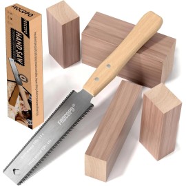 Unbranded Hand Saw Woodworking Tools, 6-Inch Pull Saw, Flexible Double-Edge Blade 17/11 TP