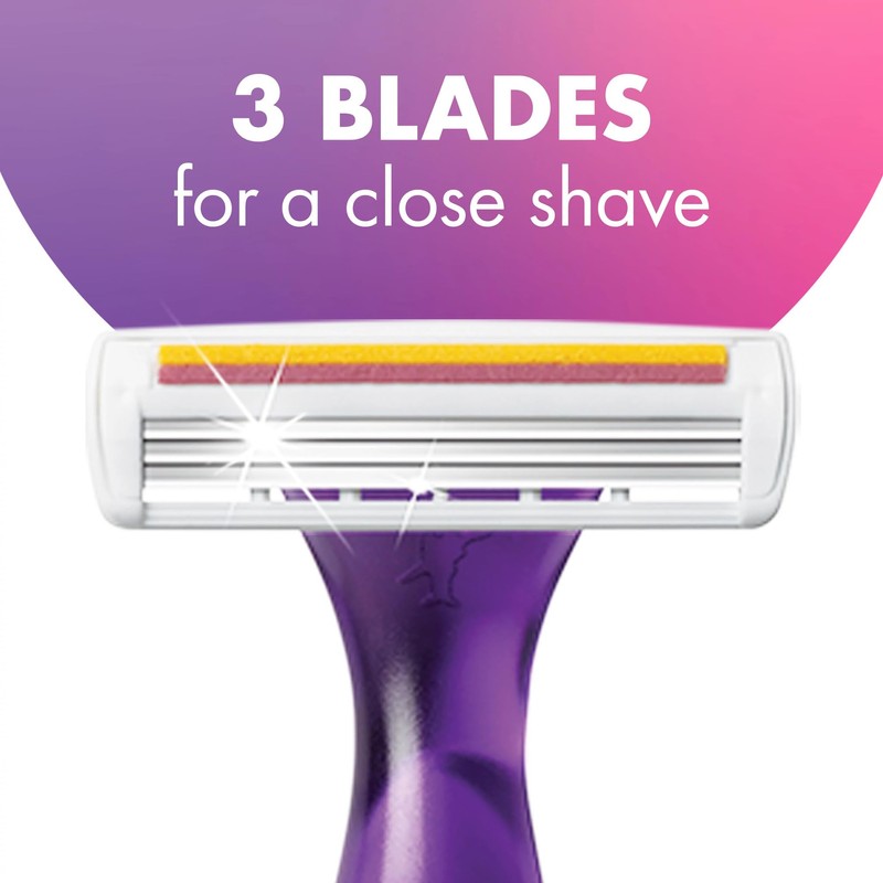 BIC Soleil 3 Scented Women’s Disposable Razor, 3 Blades with