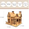 MPIUET 3D Wooden House Puzzles for Adults Wooden Rustic Villa