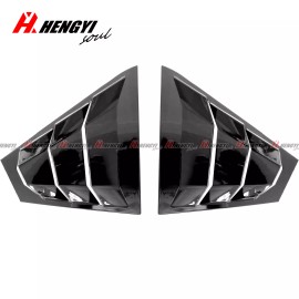 dreamrefit For Nissan Altima 2023-24 Side Rear Window Louver Shutter Cover Trim Gloss Black