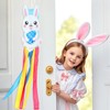 NOVWANG Easter Windsock, 40 Inch 3D Rabbit Bunny Easter Windsock