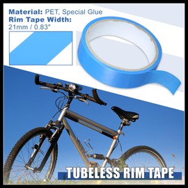 Hihaha Width 21mm Length 10m Tubeless Rim Tape Bike Rim Strip Tape Blue Durable Material