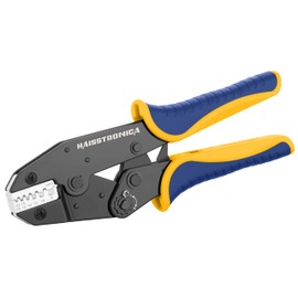 Haisstronica Ferrule Terminal Crimping Pliers Crimping Tool AWG 24-8 (0.2 - 8.37 mm²) Ferrule Ratchet Crimping Pliers for Electricians