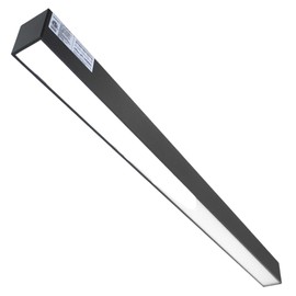 LumeGen LED Linear Light - 4ft Color Adjustable LED Up & Down Light Fixture - 50 Watt - 3000K/4000K/5000K - Energy-Efficient Commercial Illumination Solution Ideal for Office and Workshops - Black