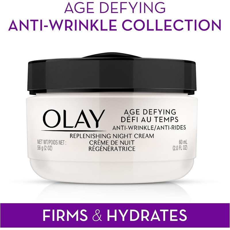 Olay Age Defying Anti-Wrinkle Night Face Cream 2 Oz