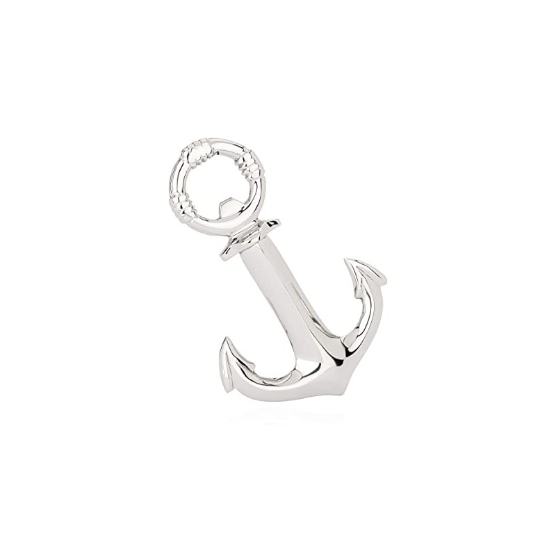 NKlaus Maritime Bottle Opener and Corkscrew Anchor Made of Nickel-Plated