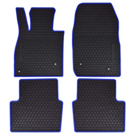Megiteller Car Floor Mats Custom Fit for Mazda 6 2023 2022 2021 2020 2019 2018 2017 2016 2015 2014 Odorless Washable Heavy Duty Rubber (All Weather) Floor Liners Front and Rear Row Set Blue