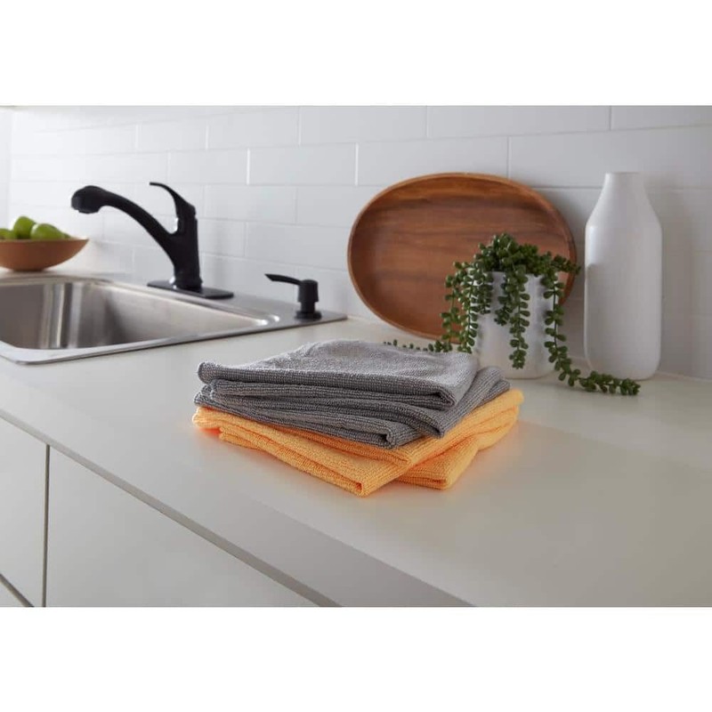GDUFAMIU 16"x16" Multi-Purpose Microfiber Cleaning Towels – Lint-Free, Reusable, Dual-Color,