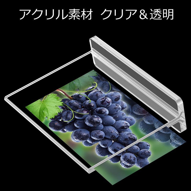 BlueValley Acrylic Photo Frame Pop Stand Menu Stand A5 Horizontal