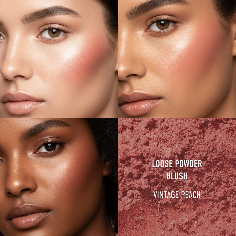 bareMinerals Loose Mineral Powder Blush, Vintage Peach, Vegan, Cruelty-Free &