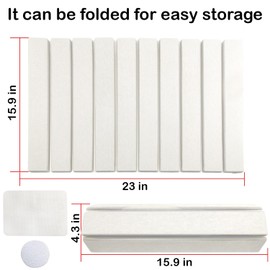 Large Stone Dish Drying Mats for Kitchen Counter, 23"(L)×16"(W) Diatomaceous Earth Mats, Water-Absorbent Collapsible Multi-Purpose Stone Drying Tray for Cups Dishes Bottles, Match Any Countertop