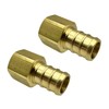 GRIDTECH (2 Pack) Brass 1/2” PEX to 1/4” FNPT Female