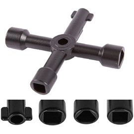 UKDeals Direct® 4 Way Utility Key Multifunction Meter Key, Utility Box Key Cupboard Key for Radiator, Water Valves