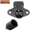 ETUKER 2x3 Pin Trailer Socket,3 Pin Tractor Socket Connector with