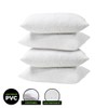 [4PCE] Home Master PVC Pillow Protector, Waterproof and Hypoallergenic Pillow
