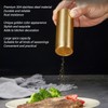 2 Pcs Pepper Shaker Gold 304 Stainless Steel Seasoning Bottle