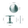 MYA 10Pcs Chrome Door Knobs for Cupboards with 20Pcs of
