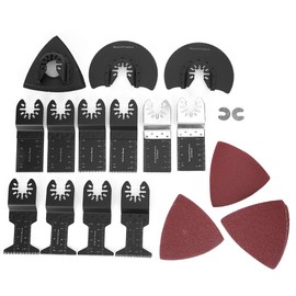 Juego de 25 Piezas de Cuchillas de Sierra Oscilantes de Acero de Alto Carbono Cuchillas de Herramientas Oscilantes para Cortar Madera Tubos de PVC Metal Blando