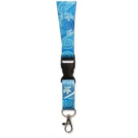 Honu Swirl Hawaiian Lanyard Blue