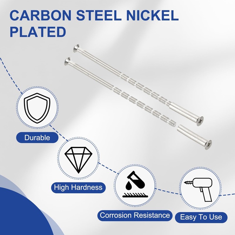 PATIKIL Door Handle Screws M4x100, 10 Set Cabinet Handle Break