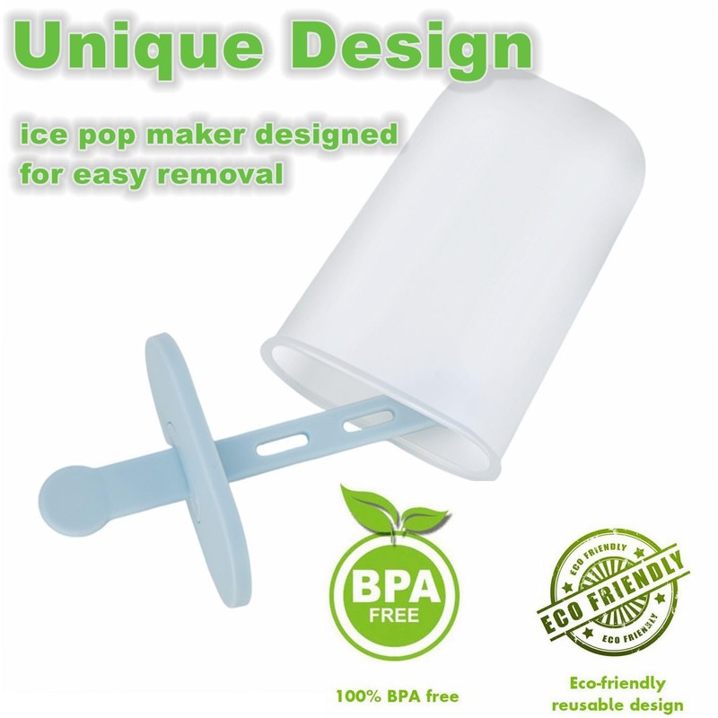 Popsicle Molds Set 6 Pieces Ice Popsicle Maker-BPA Free,Easy-Release Ice