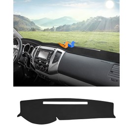 Autorder Dashboard Cover Mat for 2005-2015 Toyota Tacoma Pickup Accessories Dash Cover Flannel Dash Mat Sunshade Glare UV Rays Protector
