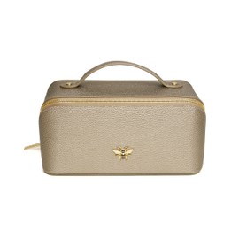 Alice Wheeler Bee Train Case Beauty Concertina Fold Out Organiser (Bronze)