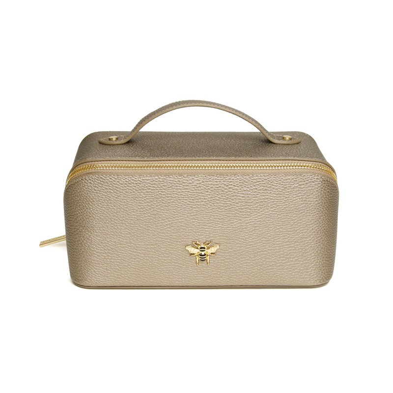 Alice Wheeler Bee Train Case Beauty Concertina Fold Out Organiser