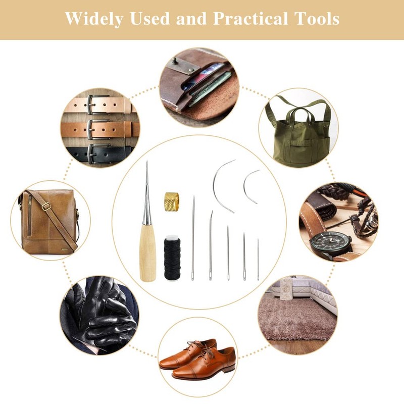 skytowards Leather Sewing Needles Leather Needles Hand Leather Tool Set