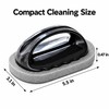Emery Sponge Cleaning Brush with Handle – Handheld Scrubber Tool