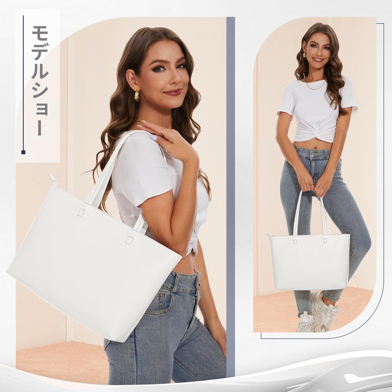 KALIDI Shoulder Tote Bag, Large Capacity, Women's and Men's, Shoulder