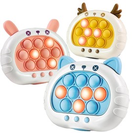 Fast Quick Pop Push Game Cute Animals Quick Push Children's Toys 3rd Generation 2024 Version:_Pink Rabbit