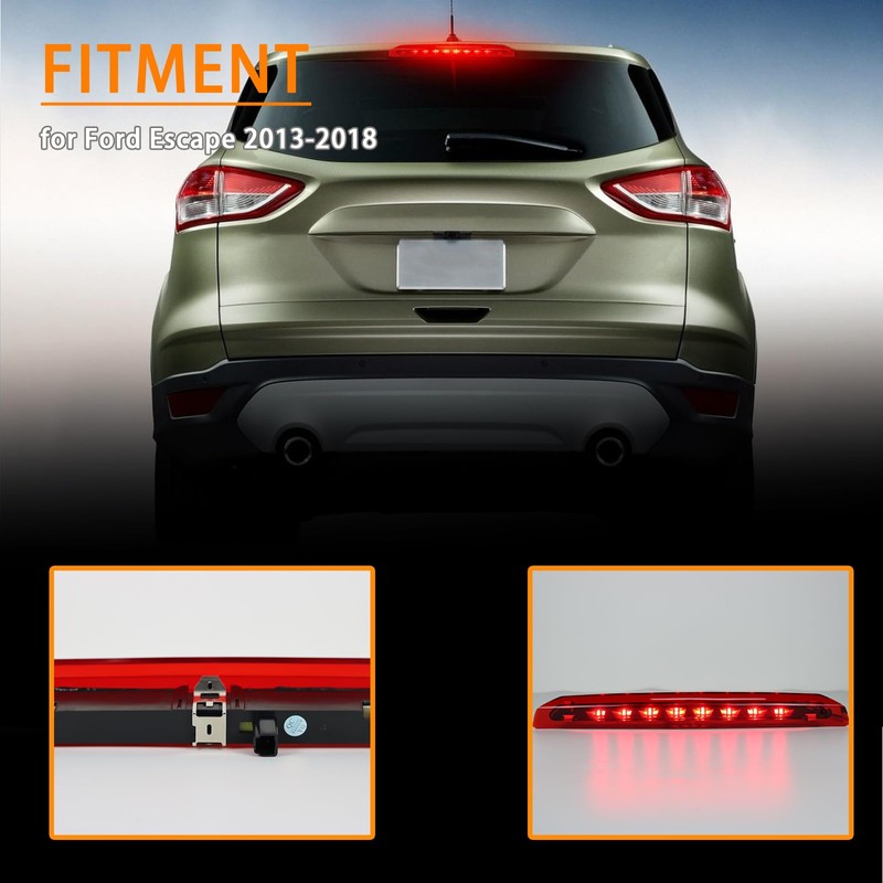 ZDEERAOTO Full LED 3rd Third Brake Light Replacement for Ford