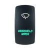 Laser Backlit Green Rocker Switch Windshield Wiper 20A 12V On/Off
