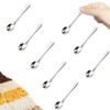8 PCS Tiny Stainless Steel Spoons for Spices Jars, Mini