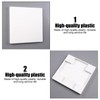 Pack of 2 Flush-Mounted Blind Covers, 8.6 x 8.6 cm,