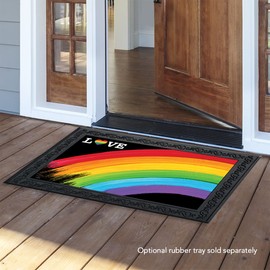 Briarwood Lane Rainbow Love Doormat Pride 30" x 18"
