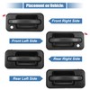 X AUTOHAUX 4 Pcs Exterior Door Handle with Key Hole