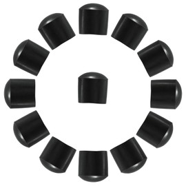 Cionyce 30 Pack Black Round Vinyl End Caps Plug Insert - 3/4 Inch Diameter PVC Flexible Protector Soft Rubber Cover Plastic Cap for Furniture Foot Post Pipe Tube