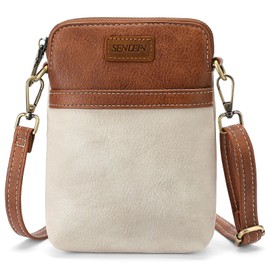 SENDEFN Women's Shoulder Bag, Cross-body, Lightweight, Large Capacity, Genuine Leather, Stylish, Present Bag