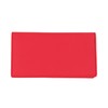 Red Smooth Leather Checkbook Cover for Top Tear Personal Checks