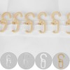 Pack of 50 Folding Hooks for Curtain Rings with up