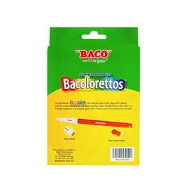 Baco | Plumines Bacoloretto Base Agua en Colores Surtidos - Caja con 10 Plumines Lavables