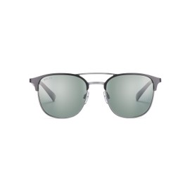 Solar Creedence Men's Polarised Sunglasses Black/Silver Grey