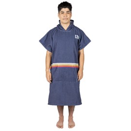 COR Surf Poncho Changing Towel Robe with Hood and Front Pocket | Thick Quick Dry Microfiber Wetsuit Poncho Towel for Surfing Beach Pool Swim (Large - Knightrider)