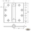 Hinge Outlet Commercial Spring Hinge - 4.5 Inches - Stainless