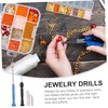 Mipcase Hand Drill Set Steel Pin Vise Jewelry Drills for